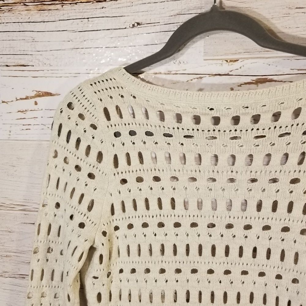 NIC+ZOE Cream V-Neck Sweater - Picture 8 of 8